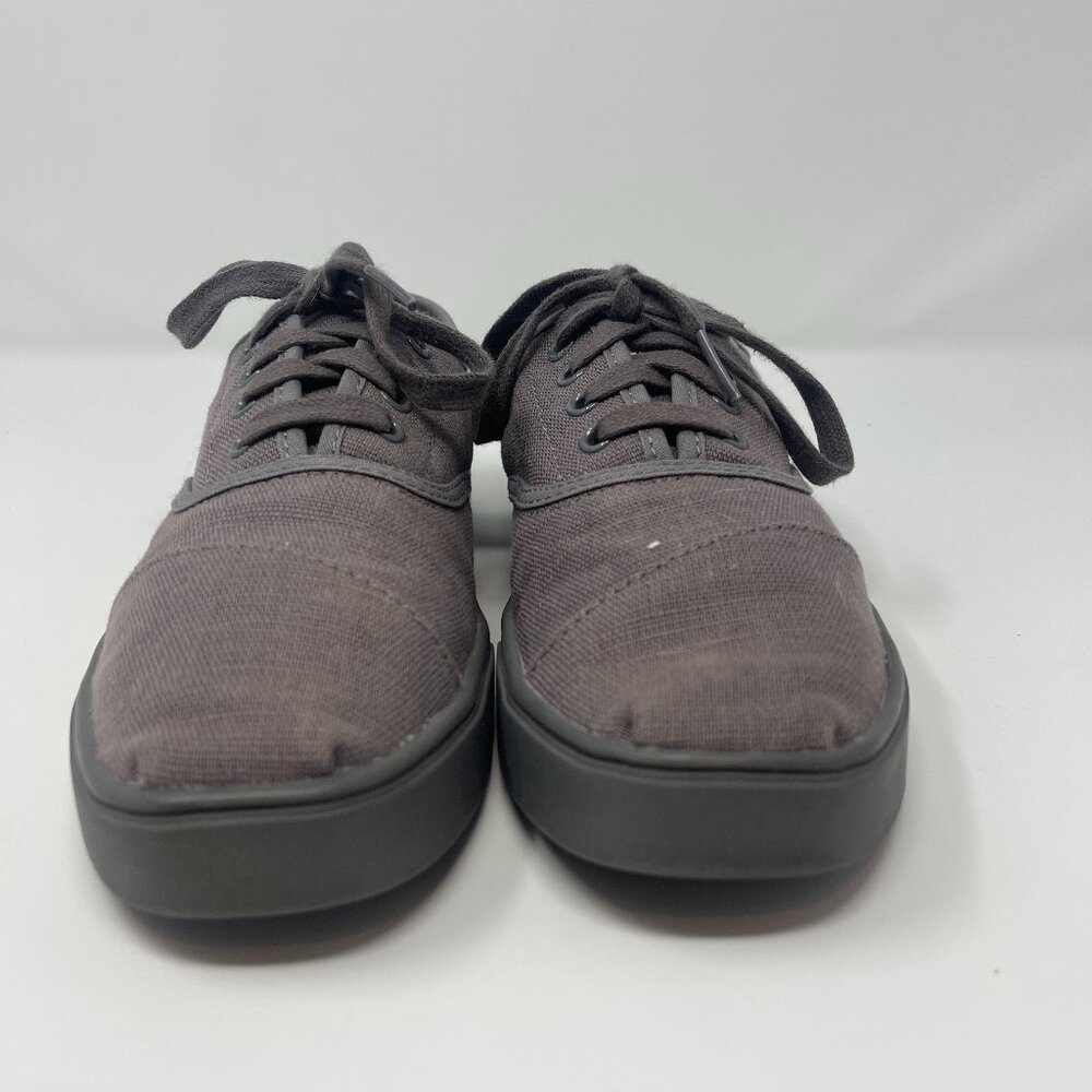 TOMS Cordones Men’s Gray Canvas Lace Up Sneakers US 8